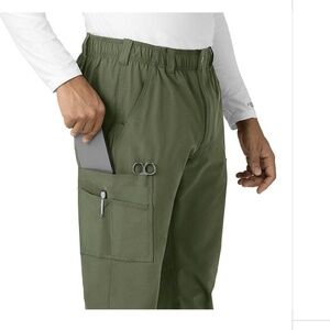 Carhartt Mens Green FORCE ESSENTIALS STRAIGHT LEG CARGO SCRUB PANT Size Medium